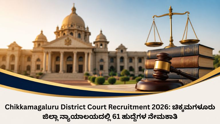 Chikkamagaluru District Court Recruitment 2026